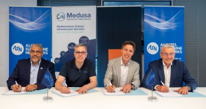 Announcement of the entry into force of the contract for the construction of the Medusa submarine cable system