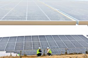 Construction site of photovoltaic cable power generation project