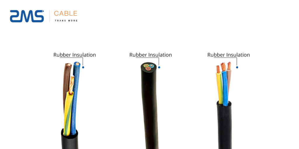 Rubber wire, also known as rubber sheathed wire, is a double insulated wire with a rubber outer jacket and insulation and a pure copper conductor.