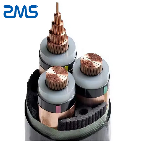 High Voltage Electric Power Cable 3 Core