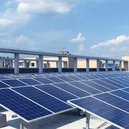 Photovoltaic power generation for large industrial projects