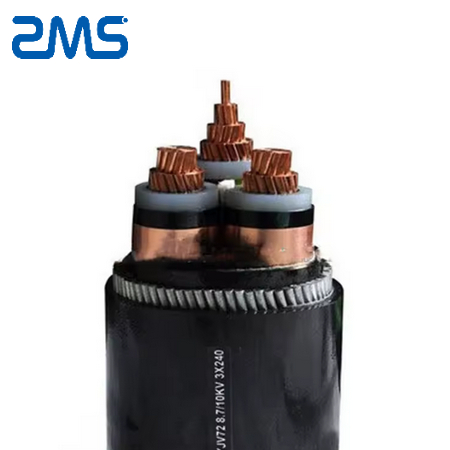 up to 35kV XLPE or EPR insulated compound Al.(Cu.) waterproof layer three-core submarine power cable