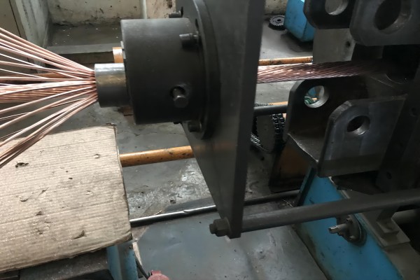 Stranding process for bare copper conductors