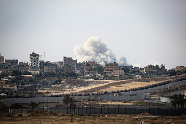 Smoke billows during Israeli strikes in eastern Rafah in the southern Gaza Strip on May 13, 2024, amid the ongoing conflict between Israel and the Palestinian militant group Hamas. (Photo by AFP) (Photo by -/AFP via Getty Images)