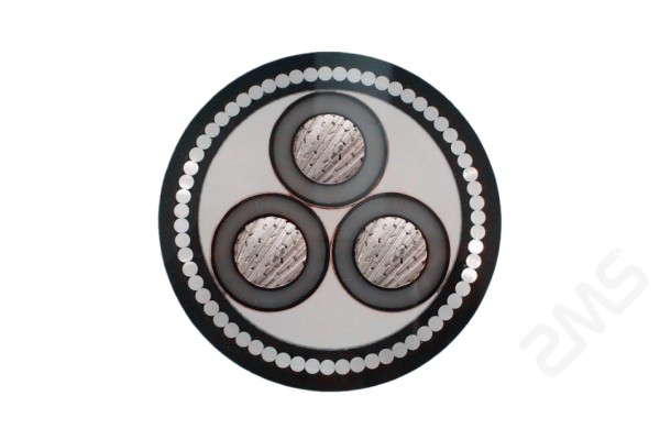 three cores Aluminium cable structure