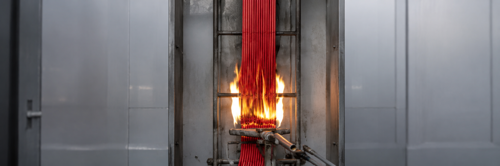 IEC 60332-3 Flame Test on Bunched Cables